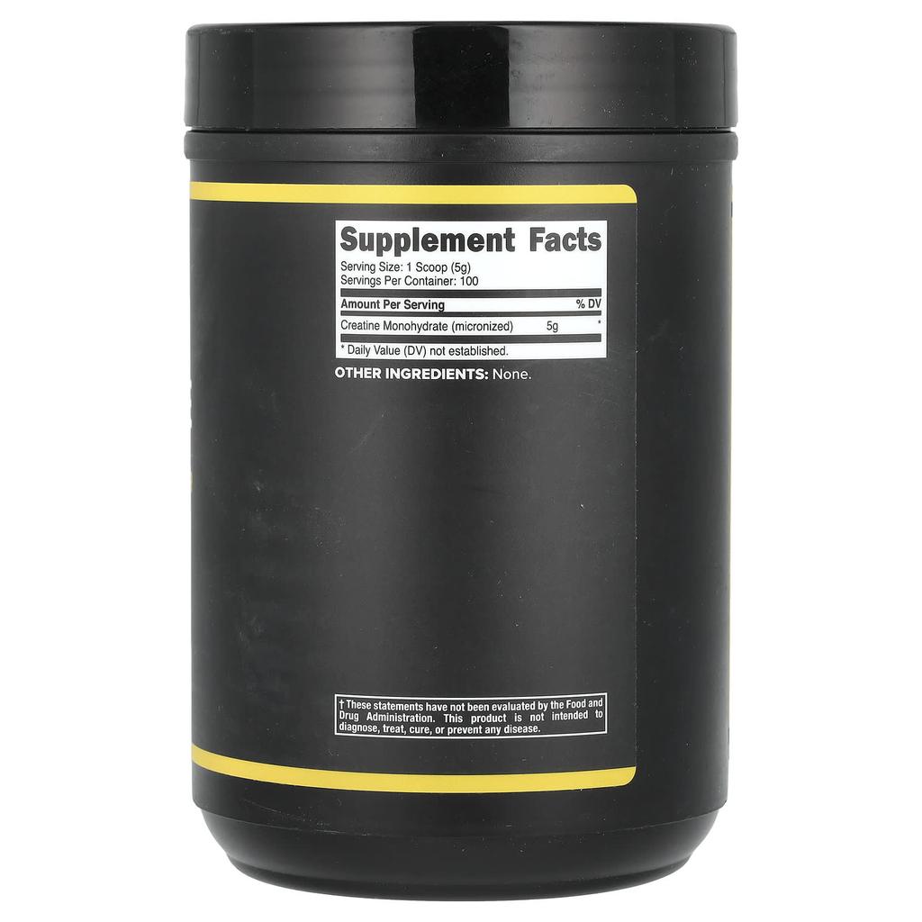 Creatine Monohydrate, Unflavored, 500G (1.1Lb)