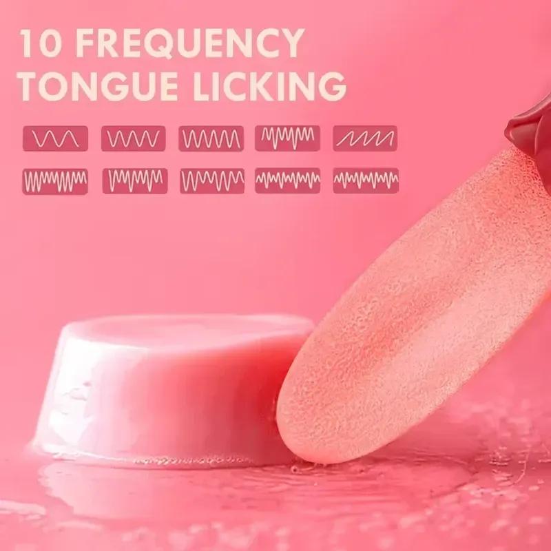 3 In 1 Sucker Licking Vibrator Powerful Stimulate G Spot Nipple for 18+ Oral Massage Clitoral Stimulator for Female Masturbator