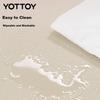 Yottoy  Double Yoga Mat Extra Large and Wide Home Fitness Mat Professional Non-Slip Shock Absorption Thickened Agate Gray 8mm