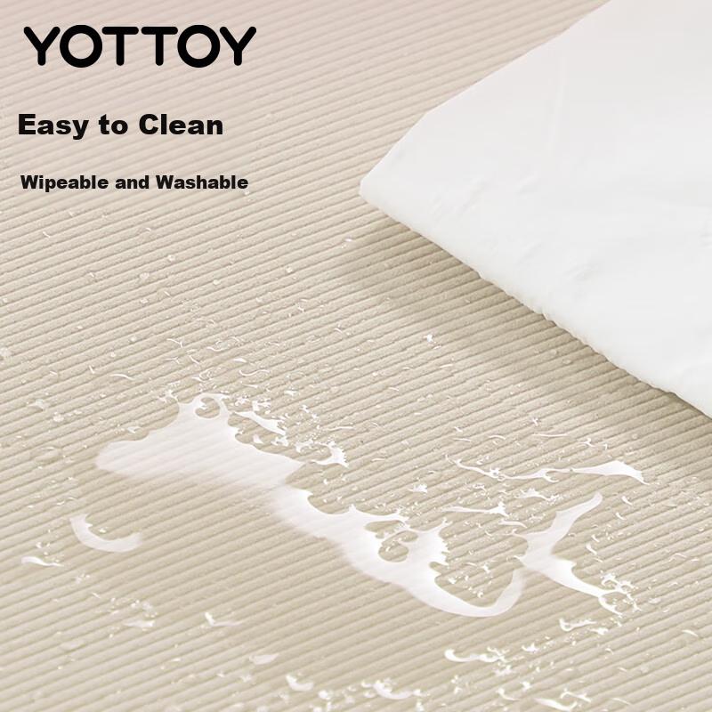 Yottoy  Double Yoga Mat Extra Large and Wide Home Fitness Mat Professional Non-Slip Shock Absorption Thickened Agate Gray 8mm
