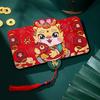 Red Envelope Happiness Chinese New Year Red Pocket Foldable 6 Card Slot Red Bag for Spring Festival Decor