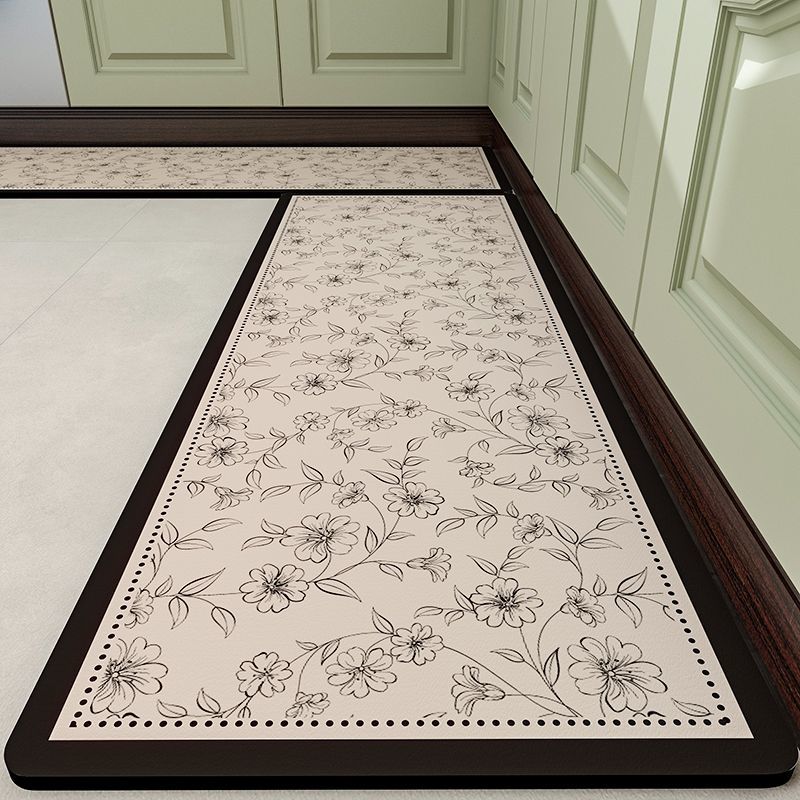 Утолщенные кухонные коврики нескользящие и маслостойкие протираемые не моющиеся грязеотталкивающие коврики для ног абсорбирующие силиконовые коврики