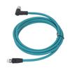 Кабель Ethernet CAT6A M12 8-контактный разъем X Code на RJ45 Male экранированный шнур IP67 водонепроницаемый 2 метра W