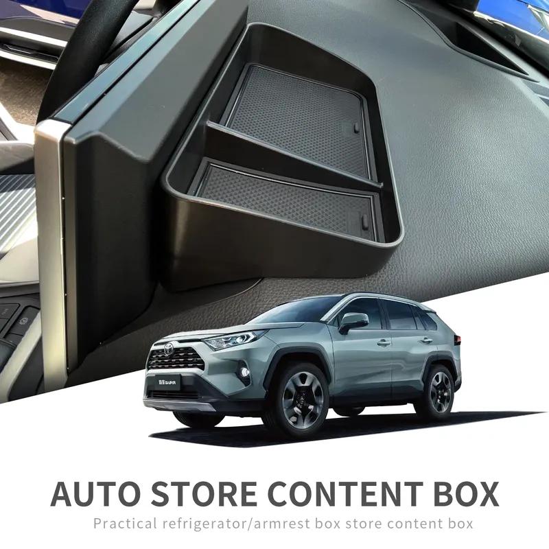 Dashboard Storage Box Center Console Hidden Tray Behind Screen Accessories For Toyota RAV4