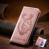 Magnetic Flip Leather Wallet Case For Samsung S25 S24 S23 S22 S21 S20 S10 S9 S8 S7 FE Plus Ultra EDGE 4G 5G 3D Cartoon Deer