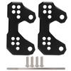 2pcs Passenger Footpad Back Shift Bracket CNC Aluminium Alloy Replacement for YZF R3 MT25 MT03Black