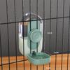 Pet Cage Hanging Feeder Automatic Feeder Water Fountain Food Container Dispenser for Puppy Cats Rabbit Hamsters