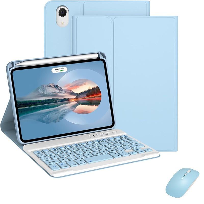 Detachable Wireless Bluetooth Keyboard Case With Stylus Slot IPad Mini 7 8.3 Inch TPU Protective Cover