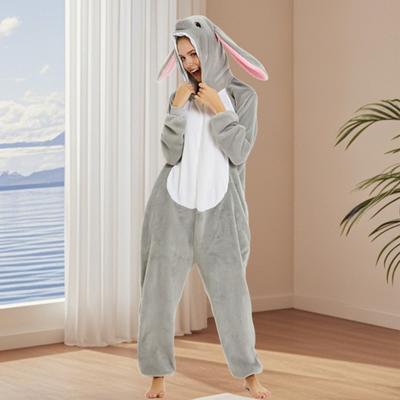 Пижама-комбинезон с изображением животных для взрослых и детей, унисекс, фланелевая, цельная, для сна на Хэллоуин