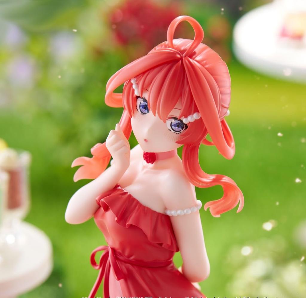 Спецвыпуск аниме Квинтэссенциальная фигурка Накано Сацуки в пастельном платье Официальная фигурка 22 см "Пятерняшки" Trio-Try-iT Прибл.