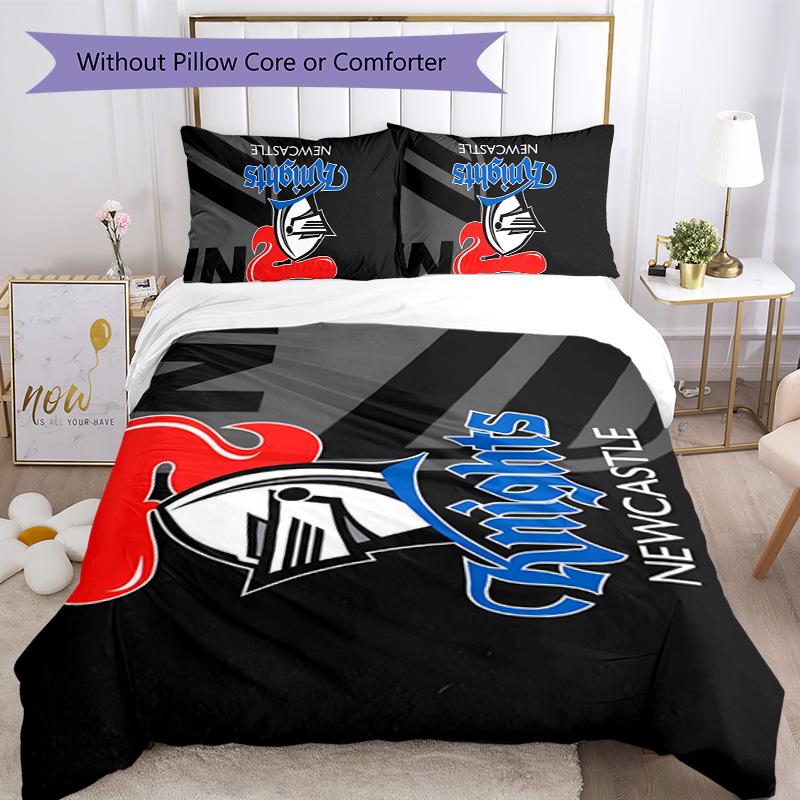 Knights  3pcs Bedding Set Duvet Cover Closure Includes 1 Duvet Cover & 2 Pillowcases for All Seasons Bedroom Home Dorm Decor