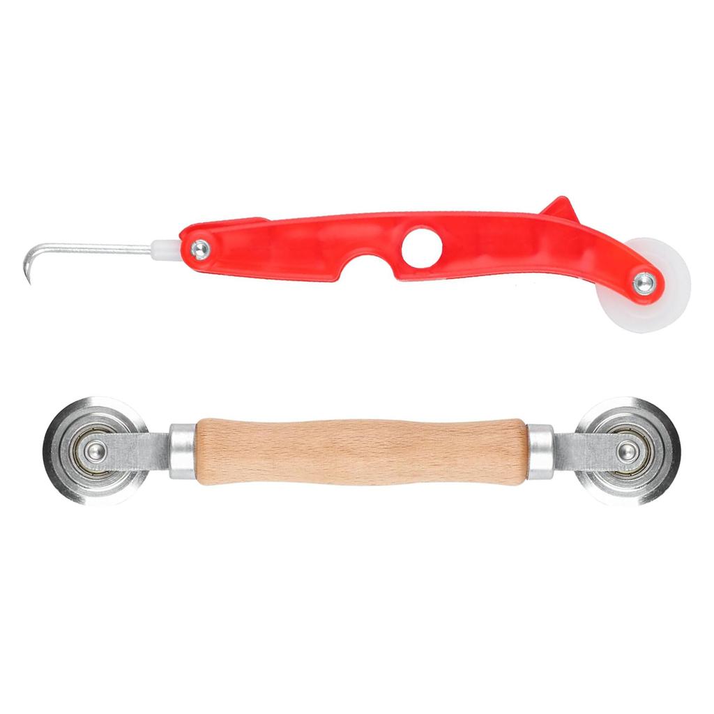 Двойной ролик для уплотнения, ролик для шлицов, закаточный инструмент, закаточный инструмент для оконной решетки, крючок для удаления шлицов, трубогиб