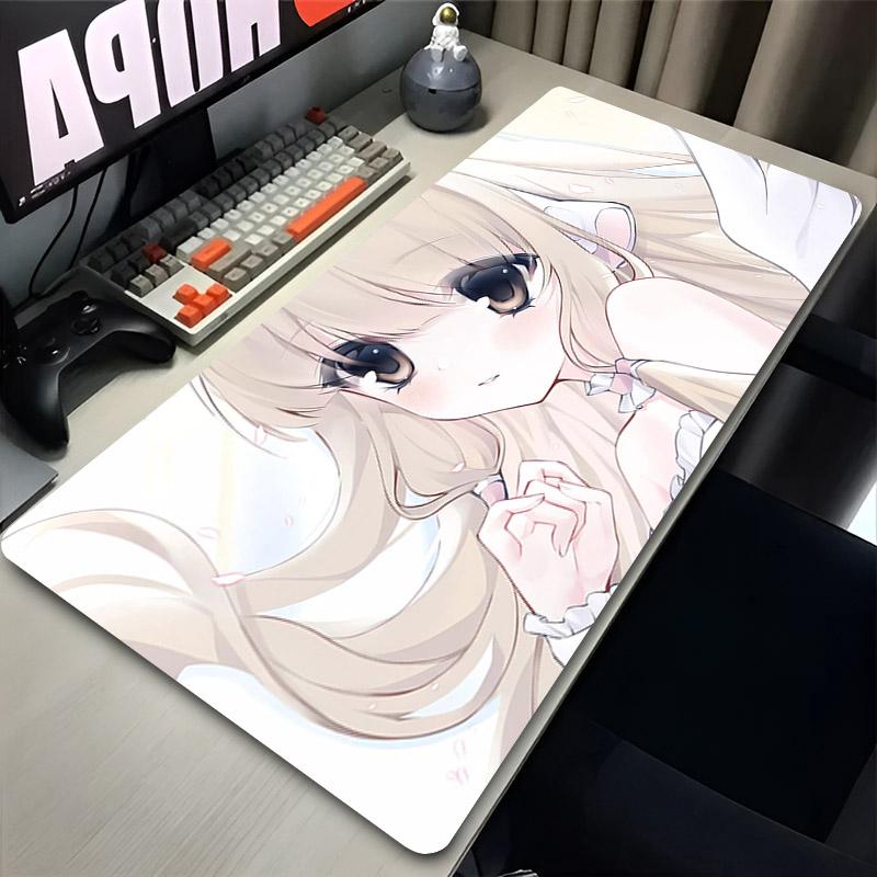C-Chobits Чи Аниме Девушка Настольный Коврик Компьютерный Офисный Расширенный Коврик для Мыши Ноутбук Резиновый Нескользящий Большой Коврик для Мыши Игровой Шкаф Ковер