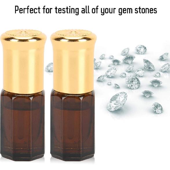 Brrnoo Refractive Index Fluid Oil, Each 1.300-1.800 RI for Gem Refractometers, Gemologist Tool for Identifying refractive Index, efractometer to