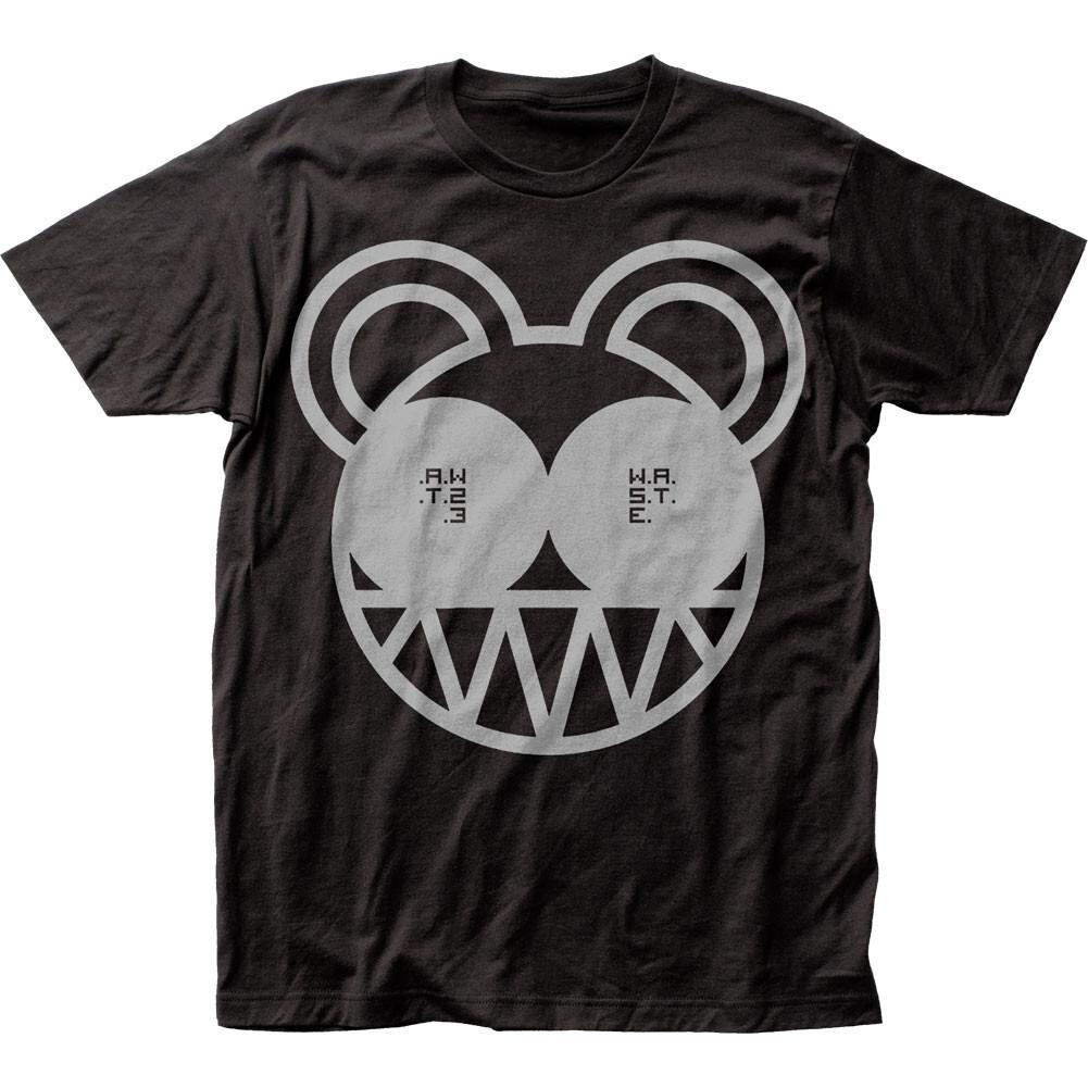 26 Radiohead Bear T Shirt Mens Rock And Roll Music Clasic Band Tee New Black Unisex T-Shirt