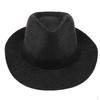 Adult Straw Panama Hat, Sombrero Fedora Trilby Cap, Wide Brim Sunhat, Fancy Dress Sunbonnet