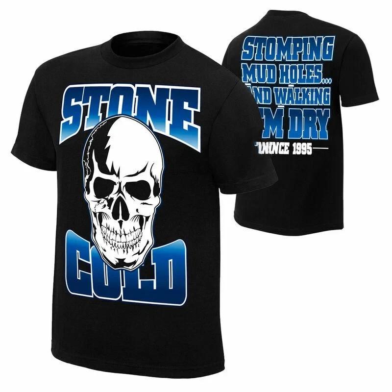 WWE Stone Cold Steve Austin Stomping Mudholes Black Unisex T-Shirt