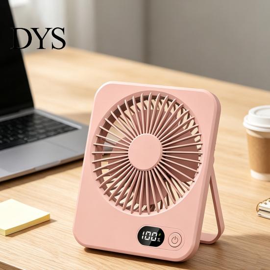 Handheld Fan for School Portable Desktop Fan, 5 Speed USB Rechargeable Small Adjustable Angle Cooling 180-degree Personal Home Office Dorm