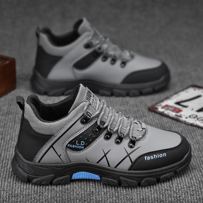 New Cross Border Large-size Men's Shoes Sports Casual Shoes British Style Outdoor Men's Hiking Shoes Trendy Shoes