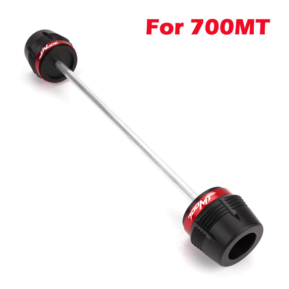 For 450MT 800MT 700MT Accessories Motorcycle Front Wheel Axle Sliders Crash Protector Pad 800 700 450 MT MT800 MT450 MT700