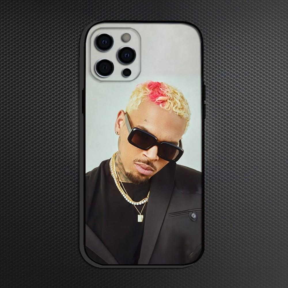C-Chris B-Brown 11 Phone Case For iPhone 16,15,14,13,12,11 Plus,Pro Max, Soft Silicone Black Cover