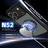 KEYSION 360° Rotating Ring Stand Magnetic Phone Case for HONOR 600 Pro 5G Matte Translucent Shockproof Back Cover for Honor 600 5G