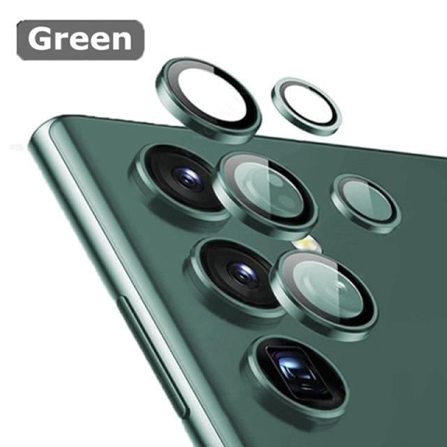 Для Samsung S24 S23 Ultra Защитная пленка для объектива камеры из алюминиевого сплава, металлическая закаленная стеклянная пленка для камеры Galaxy S22 Ultra, аксессуары