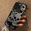Gothic Skull Graffiti Pattern Design Protective Cover for iPhone 17 16 15 14 13 12 11 16E Series Pro Max Plus