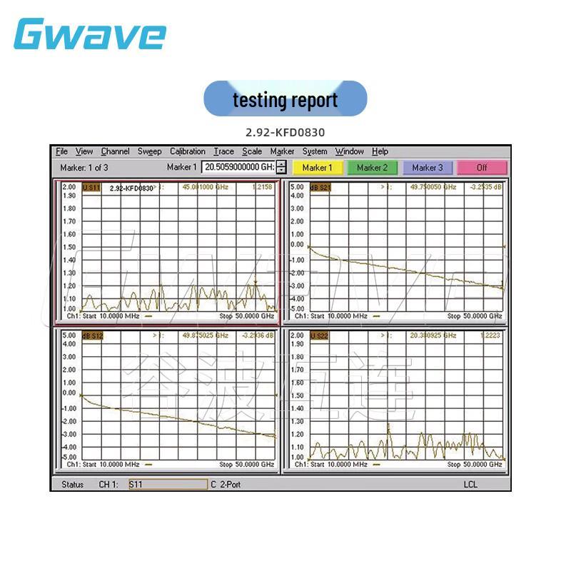 GWAVE 2.92мм KFD0830 40G PCB Беспаечный ВЧ Разъем