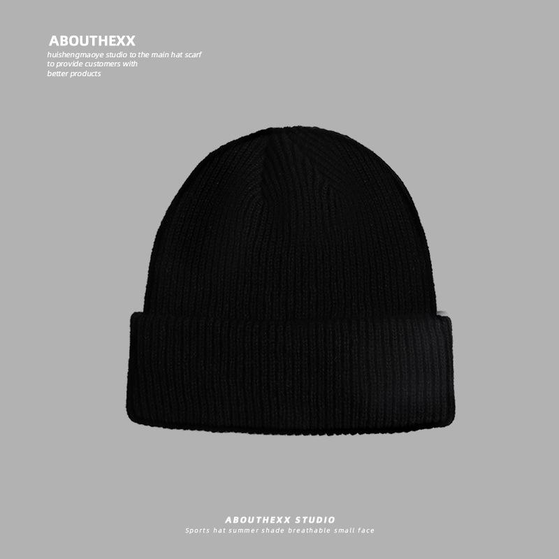 Ear Protection Warm and Cold Proof Knitted Hat  Large Head Circumference  Face Showing Small Wool Blended Japanese Cold Hat for Men