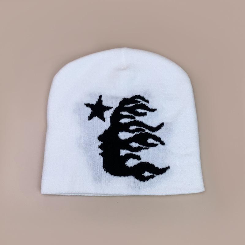New contrasting color hip hop American star knitted hat men and women warm personality street American pullover hat