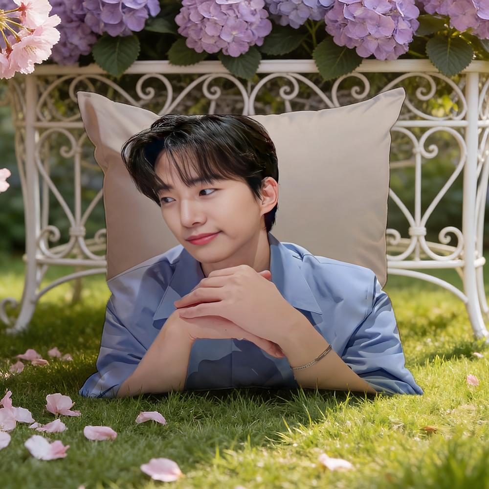Kpop Ли Чжунхо Наволочка для подушки Домашняя и автомобильная Двухцелевая наволочка: Двусторонняя конструкция для максимального комфорта