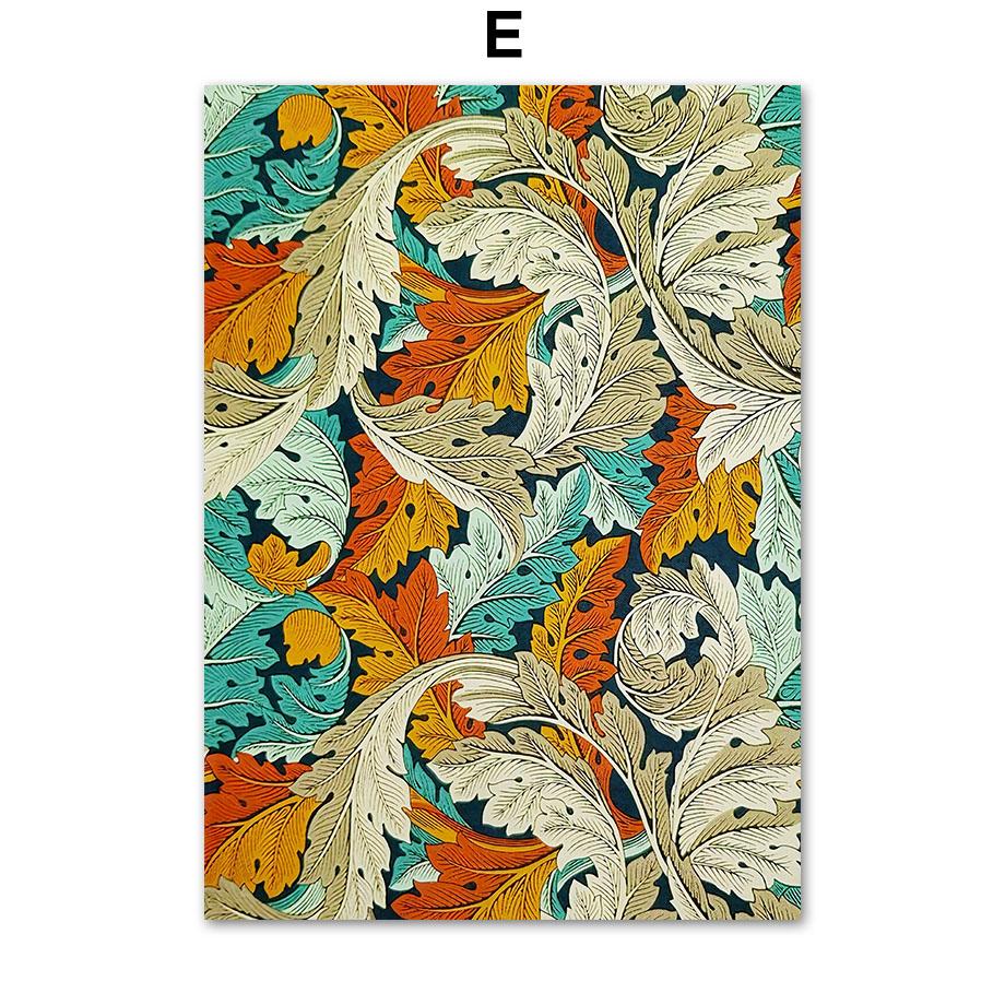 Винтаж Уильям Моррис Лист Виноград Цветок Цветочные настенные картины холст картины постеры и принты для гостиной домашний декор