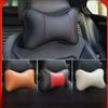 Car Soft Leather Neck Pillow for Soothing Headrest and Comfortable Sleeping While Driving.