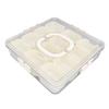 Divided Serving Tray with Transparent Lid Handle 12 Compartments PET ABS Divided Serving Box for