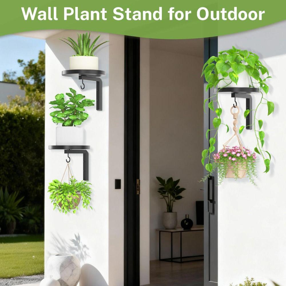 Metal Floating Flower Display Stand Wall Mounted Wall Plant Stand New Plant Holders  Indoor Outdoor