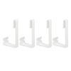4PCS RV Curtains Holder With Screwdriver White ABS Side Curtain Hold Down Curtain Track Clips for RV Window Curtain