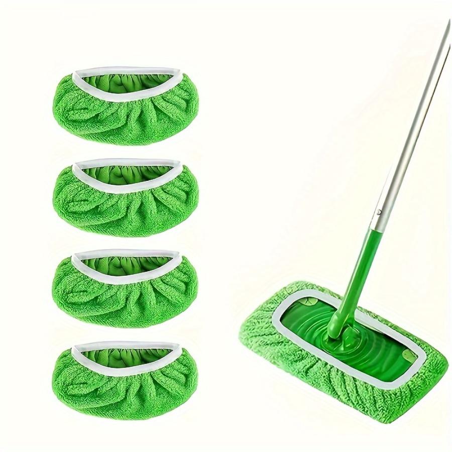 4pcs Microfiber Cleaning Mop Replacement Pad Flat Floor Mop Cloth Washable And Durable Replacement Mop Cloth Cleaning Supplies