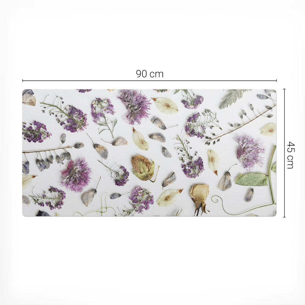 Durable Gaming Mat Dried Flowers Puzzle 90x45 cm