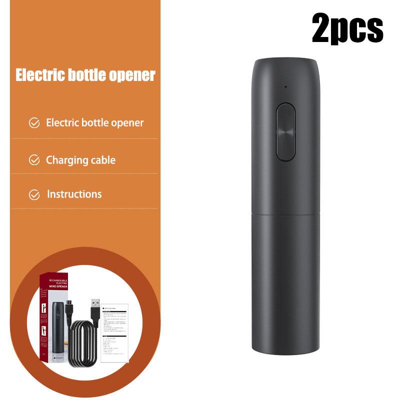 Электрическая открывалка для бутылок, набор для вина, водитель, автоматическая электрическая открывалка для бутылок с зарядным устройством, для любителей вина, кухня