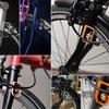 Suitable for Brompton color bicycle folding bike with mud free aluminum alloy front fork gear plate