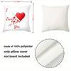 I Love You Heart-Shaped Pattern Throw Pillows Polyester pillowcase, sofa decorative cushion cov Headboard Pillow