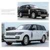 1/18 Land Rover Range SUV спортивная игрушечная машинка для детей литая модель миниатюрная звук свет двери открываются коллекция подарок для детей