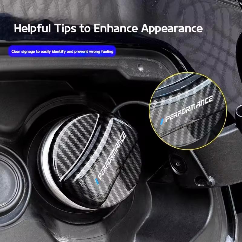 ABS Carbon Fiber For BMW 5 Series X1 X3 X5 M3 M4 M5 E46 F10 F30 U11 F48 G01 G05 G20 G30 G32 G60 Car Fuel Tank Cap Cover Sticker HYU9