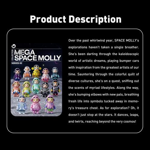 POPMART MEGA SPACE MOLLY 100% Series [Peace] PopMart Gachapon Blind Box Figure Plastic Model Premium Toy PVC Soft Vinyl Original Character Birthday Gi
