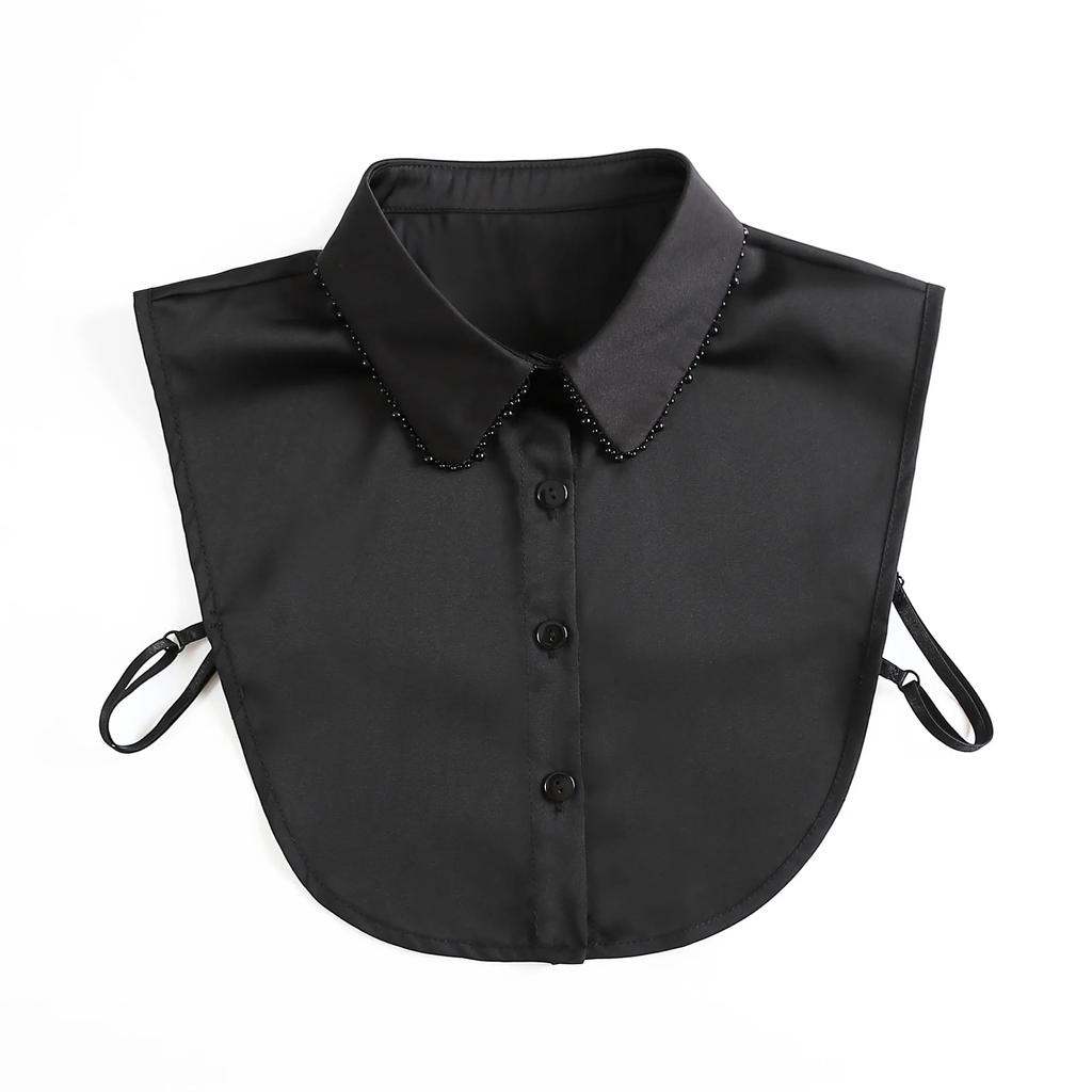 Formal False Collar Women Embroidery Faux Col Half Shirt Blouse Fake Collars Sweater Shirt Detachable Collars Accessories
