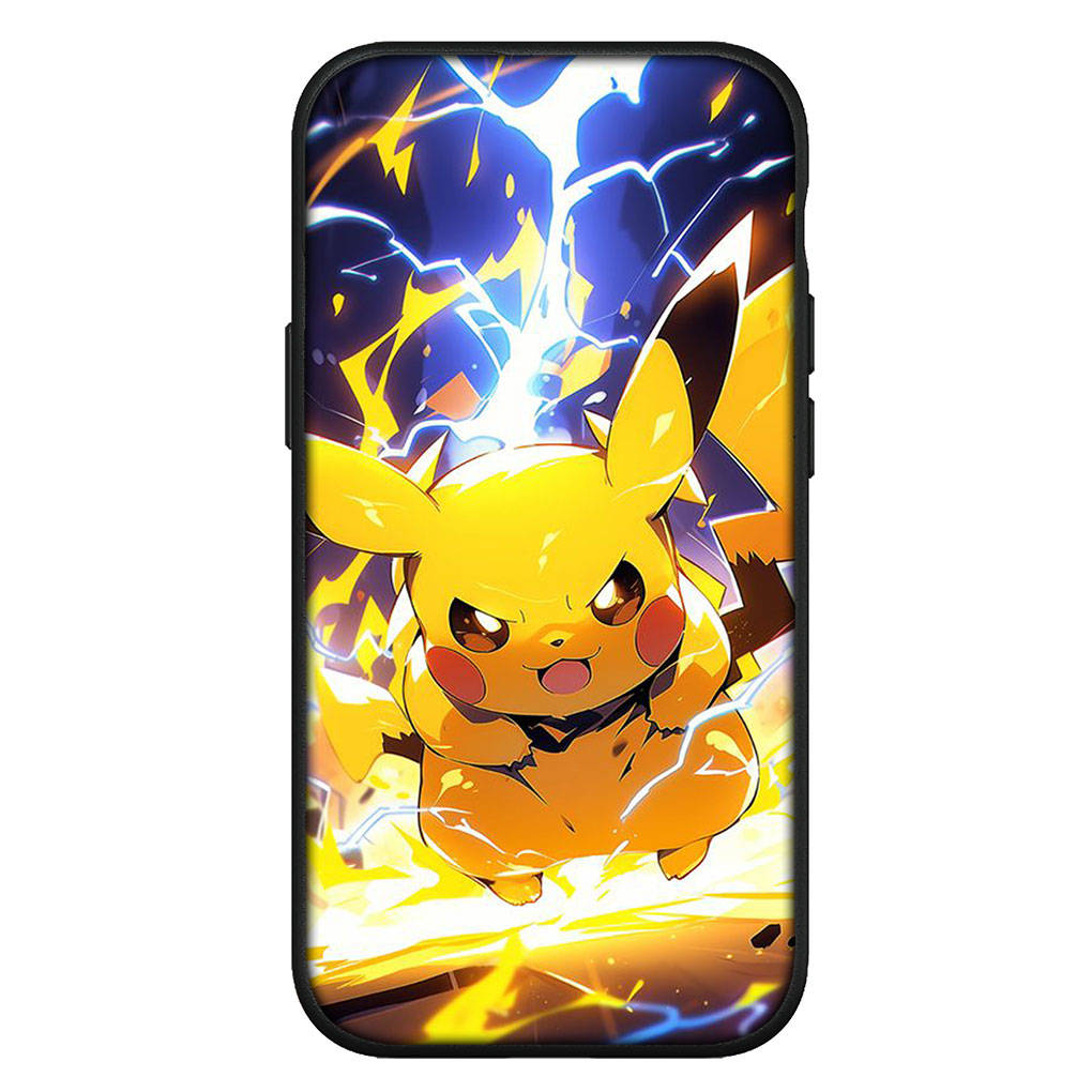Чехол для iPhone 16 15 Xiaomi Redmi Note 14 13 12 11 Pro Max X 8 16e Samsung Galaxy S25 S24 S23 Moto OPPO Huawei Eevee Pokemon Pikachu милый чехол для телефона