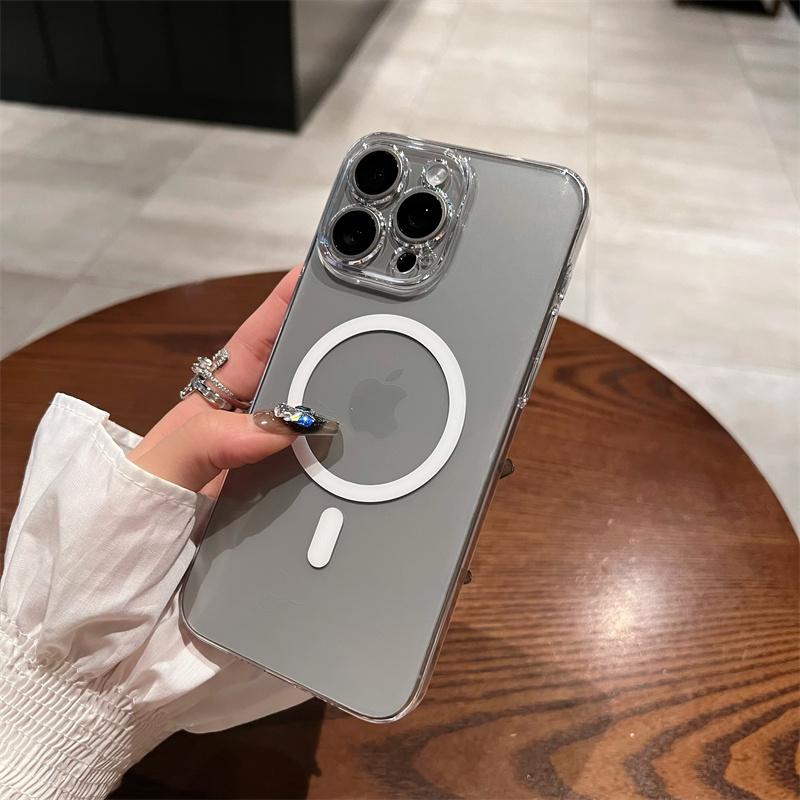 Magsafe Магнитный чехол для телефона iPhone 16 15 14 Pro Max 13promax Lens Bumper Противоударный чехол