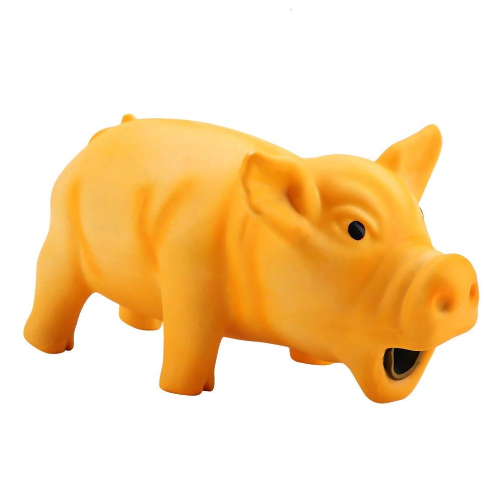 Cute Pig Grunting Squeak Latex Pet Chew Toys for Dog Puppy Dog Squeak Toys Latex Dog Pig Grunting Latex Pig Toys
