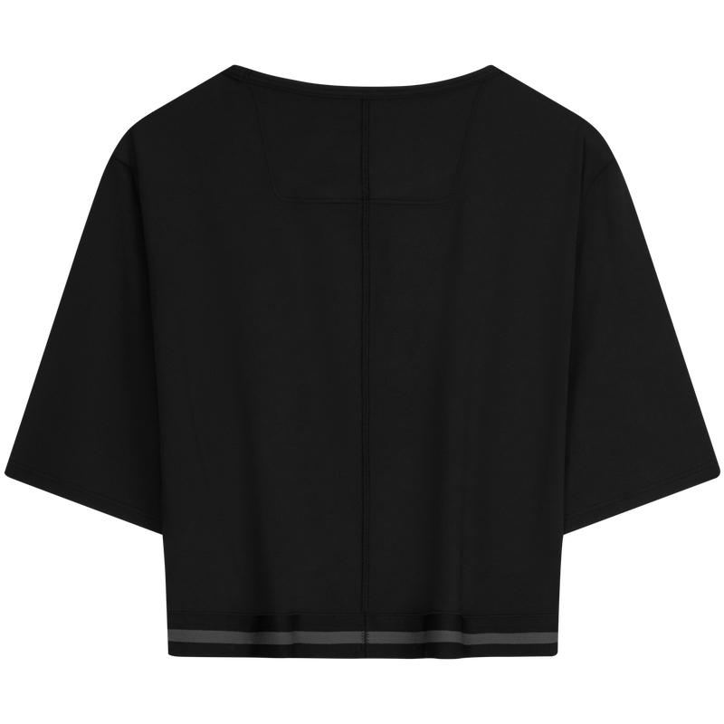Calvin Klein Женская футболка с коротким рукавом для йоги и фитнеса, влагоотводящая, с буквенным жаккардовым узором, женские топы GWS6K217